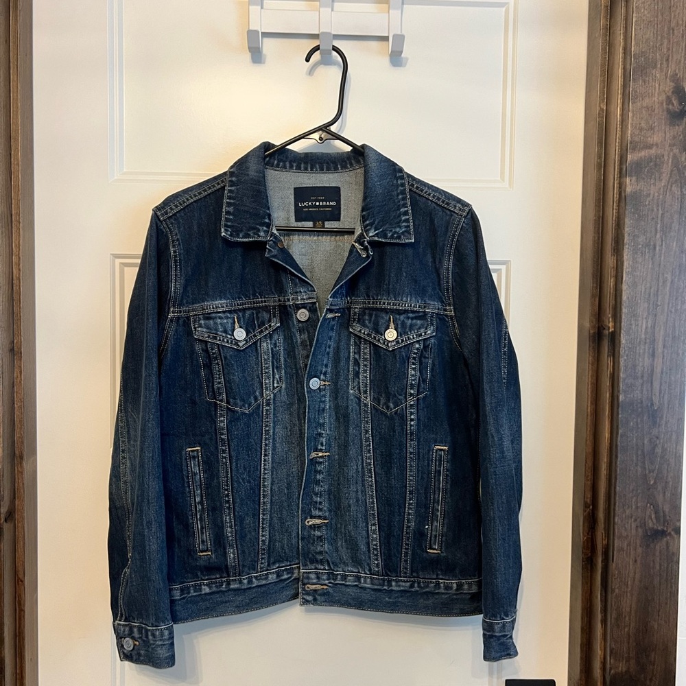 Lucky Brand Women's Dark Blue Denim Jacket
